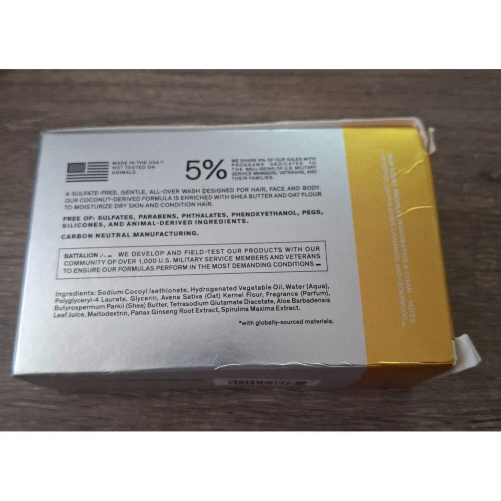 Bravo Sierra Solid Cleanser Bar Soap Citrus & Cedarwood 7 oz NEW